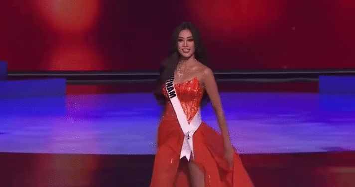 Những khoảnh khắc thần sầu của Kh&aacute;nh V&acirc;n tại Miss Universe 2020 từng được Trọng Hiếu h&aacute;t ti&ecirc;n tri c&aacute;ch đ&acirc;y 2 năm? - Ảnh 8.