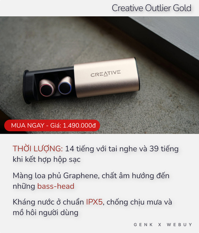 Từ 1 triệu đã có 5 option tai nghe True Wireless pin khủng, sạc 1 lần dùng cả tháng - Ảnh 1.