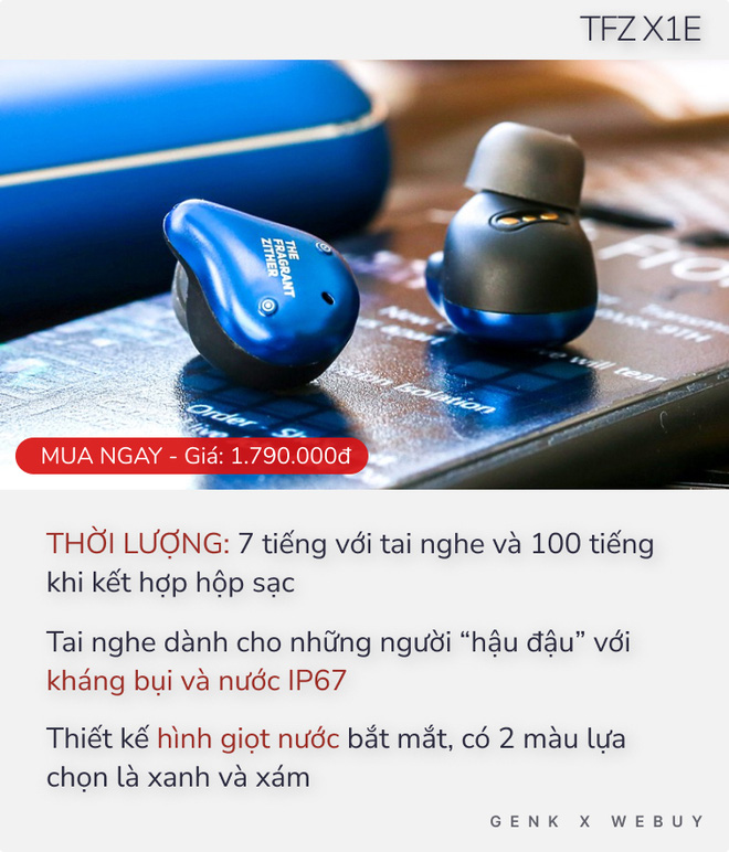 Từ 1 triệu đã có 5 option tai nghe True Wireless pin khủng, sạc 1 lần dùng cả tháng - Ảnh 4.