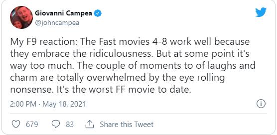Fast & Furious 9 được khán giả thế giới dành cơn mưa lời khen: Phần phim hoành tráng và ảo nhất thương hiệu là đây! - Ảnh 7.