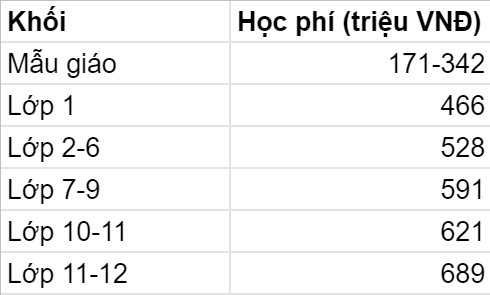 5 trường quốc tế có mức học phí 2021-2022 cao ngất ngưởng tại TP. HCM: Phụ huynh phải trả trên dưới nửa tỷ đồng cho con đi học lớp 1  - Ảnh 8.