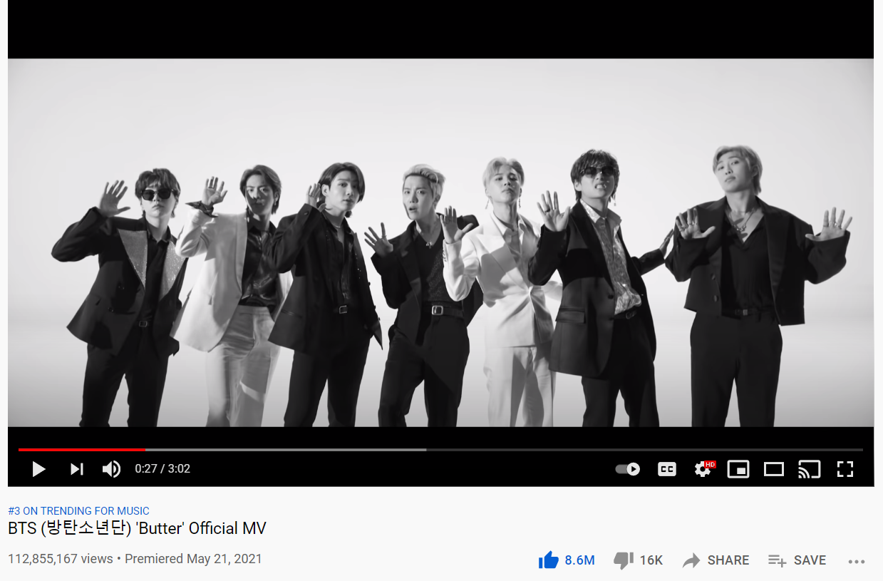 BTS chưa cần tới 24 giờ đ&atilde; ph&aacute; kỷ lục trăm triệu view tr&ecirc;n YouTube, diệt sạch BXH H&agrave;n trong nh&aacute;y mắt - Ảnh 2.