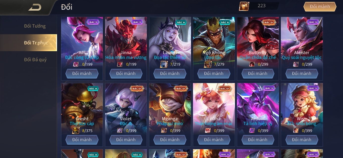 Li&ecirc;n Qu&acirc;n Mobile: Hướng dẫn game thủ nhận mảnh skin đặc biệt trong Shop quy đổi, h&oacute;a ra d&acirc;n c&agrave;y vẫn c&oacute; skin xịn miễn ph&iacute; - Ảnh 1.