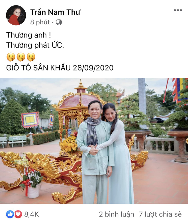 Nam Thư cho status bênh vực NS Hoài Linh bay màu giữa lùm xùm từ thiện, chuyện gì đây? - Ảnh 2.