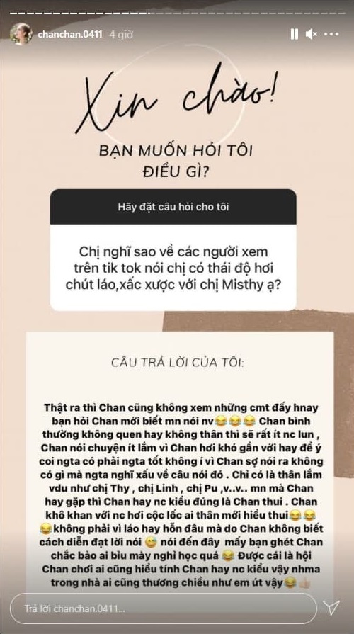 Xoài Non phản bác khi bị chê xấc xược với MisThy, tự nhận khô khan và nói chuyện cộc lốc - Ảnh 2.