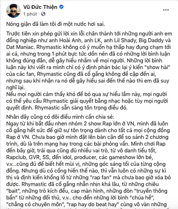 Từng phải xin lỗi vì bị nghi cà khịa King Of Rap, Rhymastic sẽ thế nào khi chạm trán LK tại Rap Việt? - Ảnh 5.