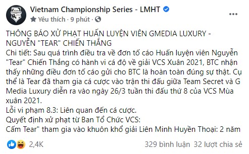 Cộng đồng tranh cãi nảy lửa: Cá cược cấm 2 năm, nói giỡn cấm vĩnh viễn?, Zeros lại bị réo tên - Ảnh 1.