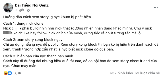 Mẹo giúp Gen Z soi story Instagram người yêu cũ mà khum lo bị phát hiện - Ảnh 1.