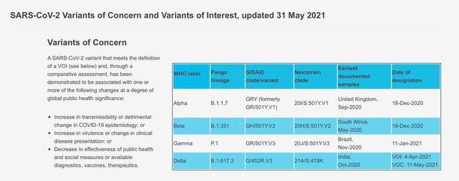 WHO đề nghị thay đổi cách gọi biến chủng Anh, Ấn Độ để tránh kì thị - Ảnh 1.
