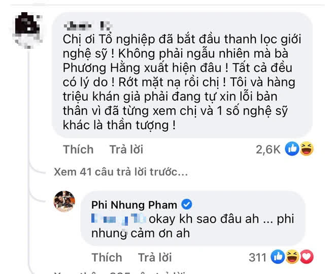 Netizen cà khịa Phi Nhung rớt mặt nạ, xin lỗi vì từng xem cô là thần tượng, nữ ca sĩ liền có cách đáp trả gây chú ý - Ảnh 2.