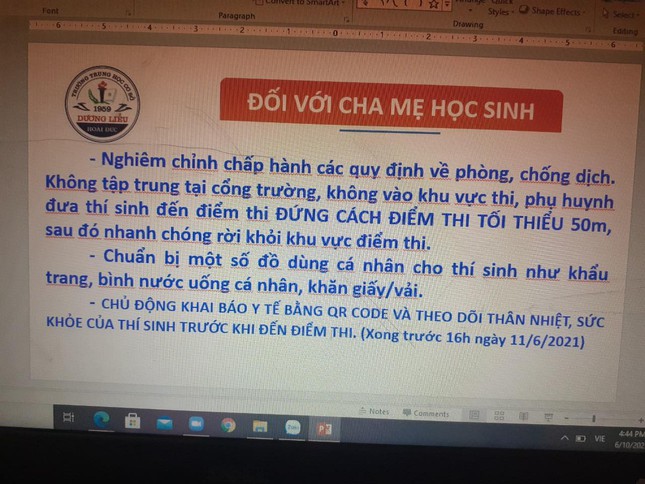 Thi vào lớp 10 ở Hà Nội: Không khai báo y tế bị xử lý thế nào? - Ảnh 1.