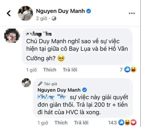 Được hỏi nghĩ sao về ồn ào Phi Nhung, ca sĩ Duy Mạnh chốt nhanh: Trả 200 triệu và tiền đi hát của Hồ Văn Cường là xong! - Ảnh 1. Được hỏi nghĩ sao về ồn ào Phi Nhung, ca sĩ Duy Mạnh chốt nhanh: Trả 200 triệu và tiền đi hát của Hồ Văn Cường là xong! - Ảnh 1.