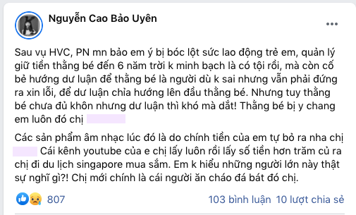 Học trò Mỹ Tâm khẳng định quản lý giữ tiền Hồ Văn Cường là có tội, tố quản lý cũ ăn cháo đá bát - Ảnh 1.