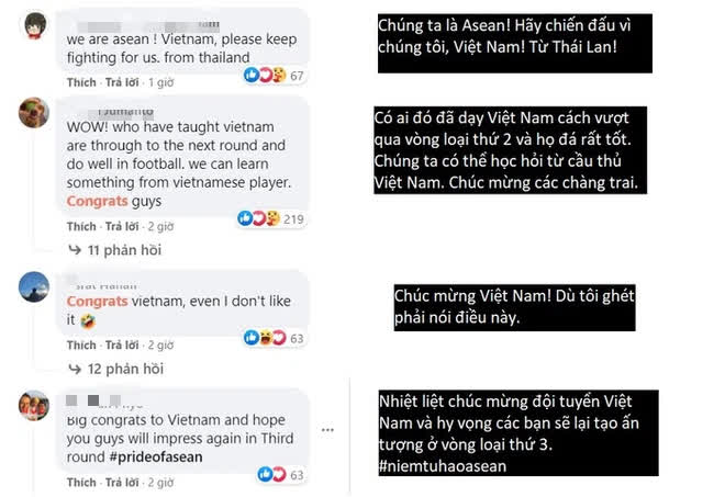 Người hâm mộ Đông Nam Á chúc mừng thành tích lịch sử của đội tuyển Việt Nam - Ảnh 3.