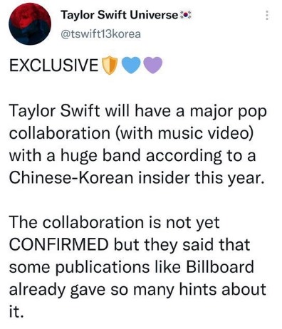 Vừa c&oacute; tin đồn Taylor Swift hợp t&aacute;c với 1 sao Kpop, fan đo&aacute;n ngay l&agrave; BLACKPINK v&igrave; bi&ecirc;n đạo ruột c&oacute; h&agrave;nh động qu&aacute; đ&aacute;ng ngờ - Ảnh 1.