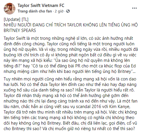 Taylor Swift bị chỉ trích vì không lên tiếng ủng hộ Britney Spears, liệu netizen có đang đòi hỏi quá nhiều? - Ảnh 8.