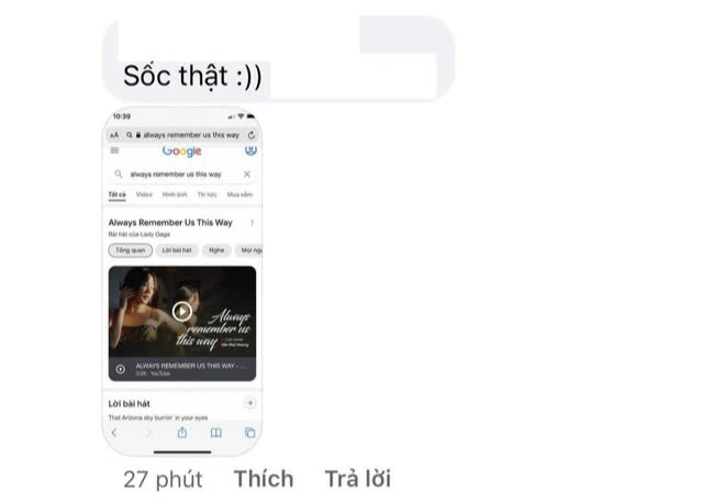 Góc đắng lòng: Gõ tìm kiếm Always Remember Us This Way không ra Lady Gaga mà lại hiển thị Văn Mai Hương cơ! - Ảnh 3.