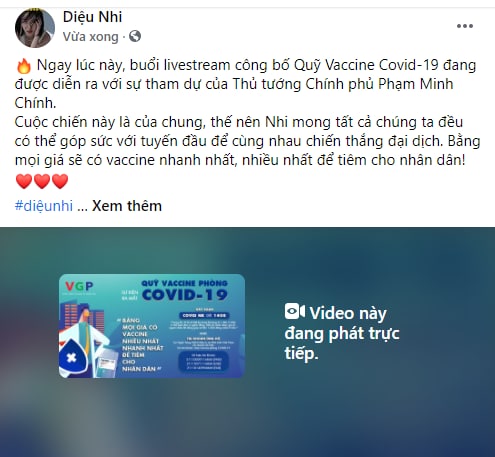 Cả showbiz và dàn KOLs Việt hướng về buổi ra mắt Quỹ vaccine phòng Covid-19, chuyển khoản nóng đóng góp hàng trăm triệu đồng - Ảnh 23.