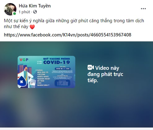 Cả showbiz và dàn KOLs Việt hướng về buổi ra mắt Quỹ vaccine phòng Covid-19, chuyển khoản nóng đóng góp hàng trăm triệu đồng - Ảnh 14.