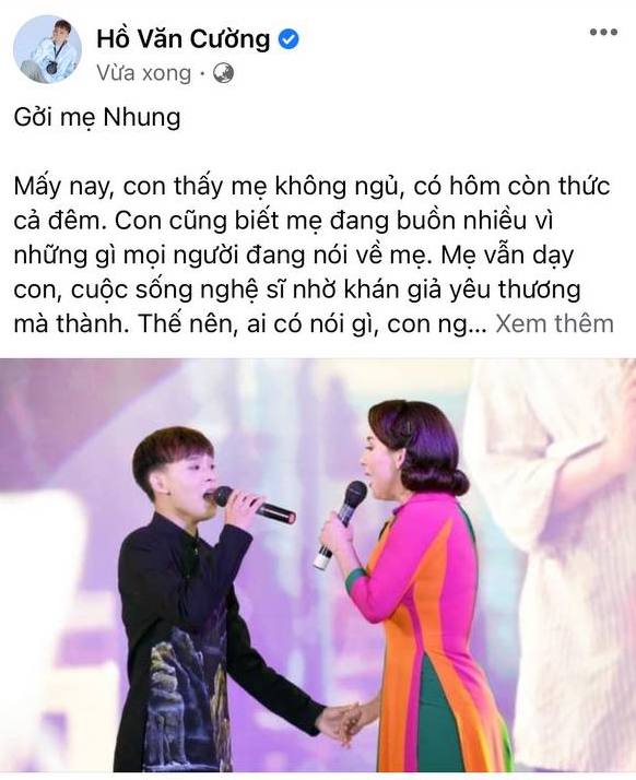 Hồ Văn Cường viết tâm thư gửi Phi Nhung giữa tin đồn bóc lột con nuôi, làm rõ lý do từng xích mích căng thẳng - Ảnh 2.