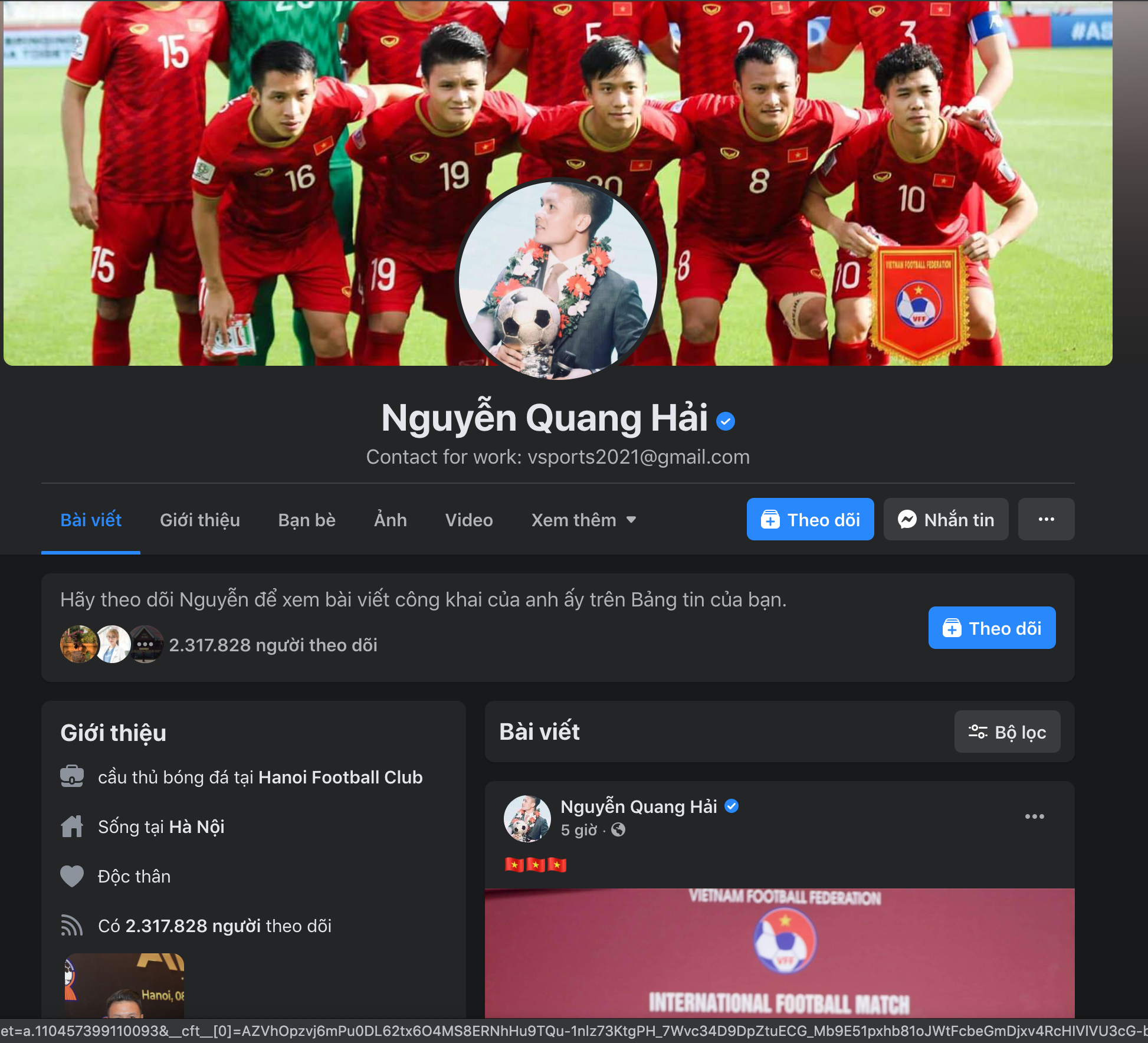 Top 5 cầu thủ Việt có lượng người theo dõi khủng nhất trên Facebook, cái tên mlem mlem Đoàn Văn Hậu xếp thứ mấy? - Ảnh 5.