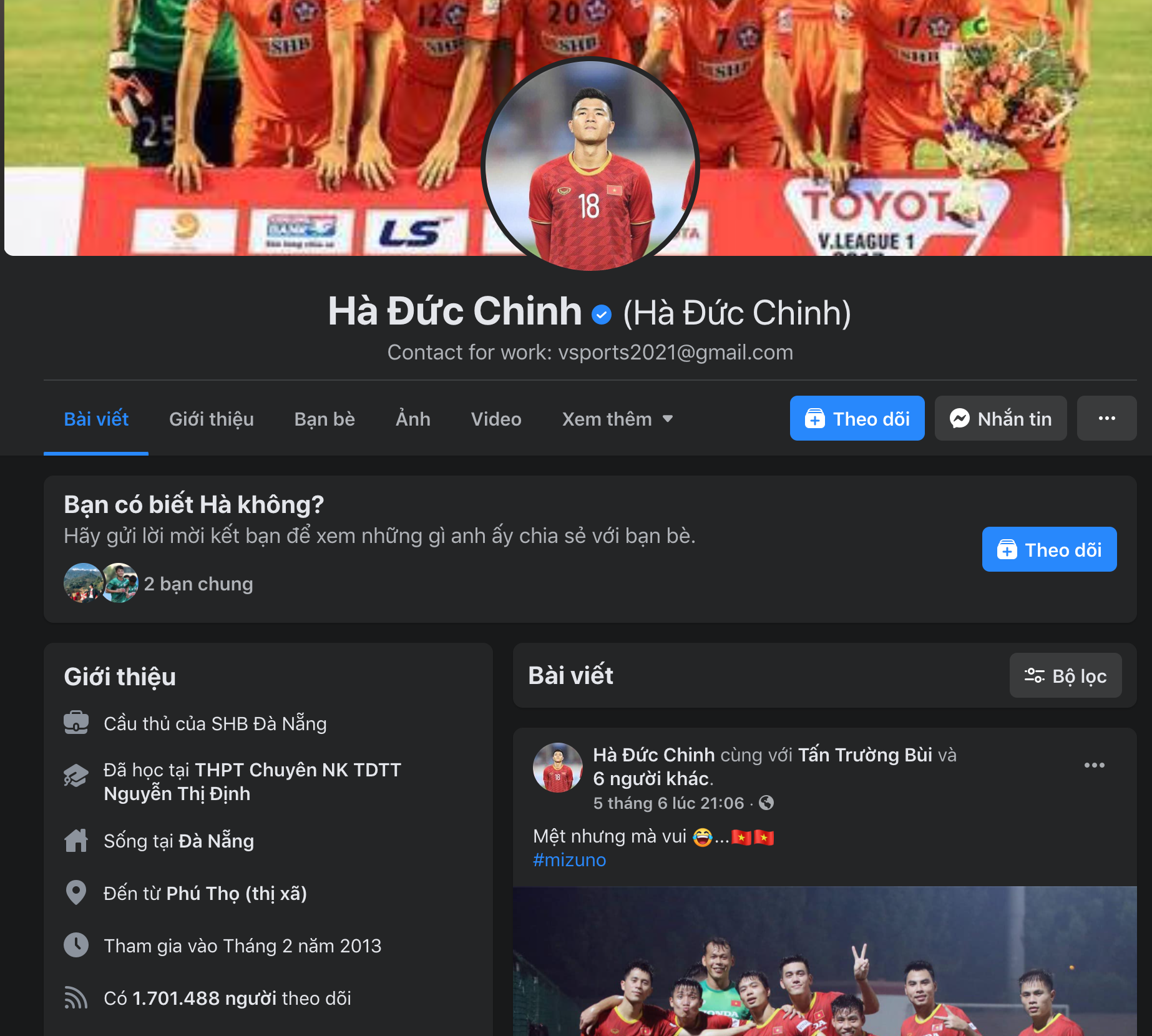 Top 5 cầu thủ Việt có lượng người theo dõi khủng nhất trên Facebook, cái tên mlem mlem Đoàn Văn Hậu xếp thứ mấy? - Ảnh 6.