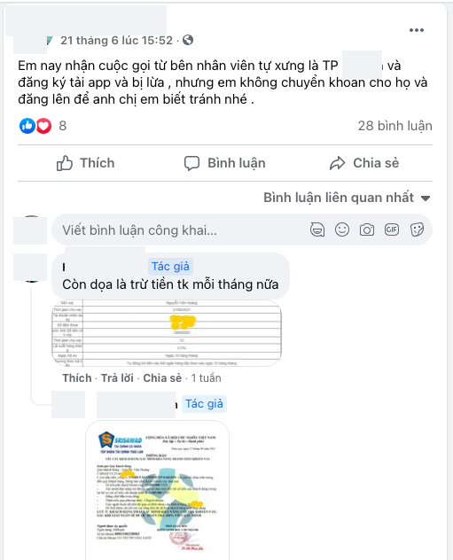 Nhiều người bị lừa tiền từ ứng dụng cho vay giả mạo - Ảnh 2.