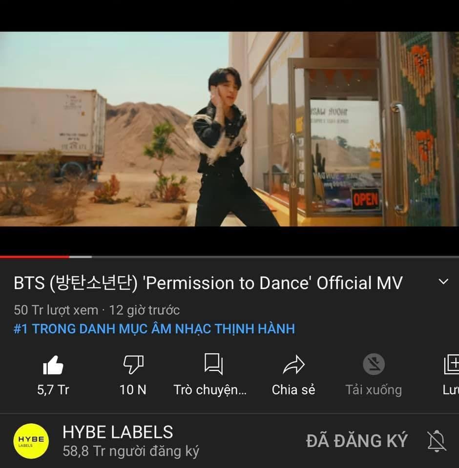 BTS sau 24h comeback: Th&agrave;nh t&iacute;ch thua xa MV flop của BLACKPINK, kh&ocirc;ng thể ph&aacute; nổi kỷ lục của ch&iacute;nh m&igrave;nh - Ảnh 7.