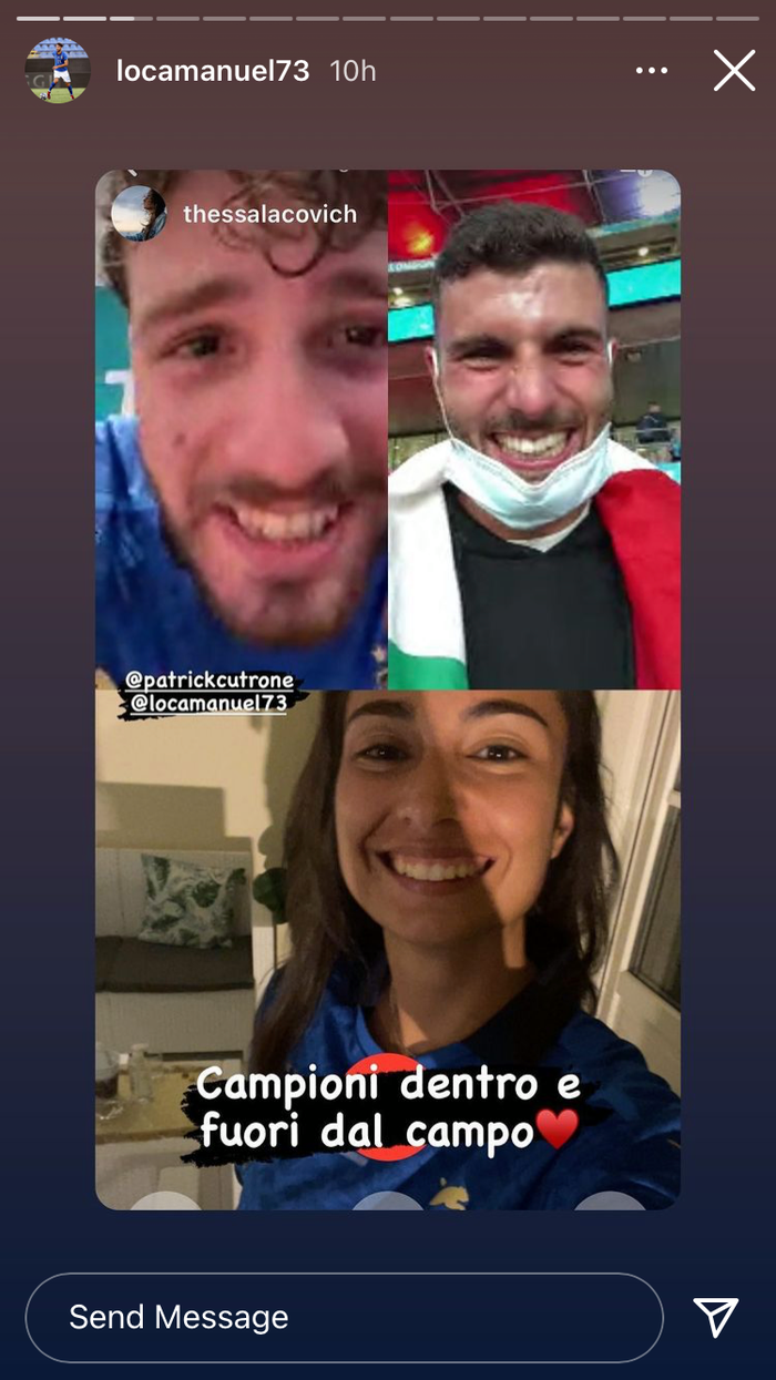 Bộ đ&ocirc;i hậu vệ trụ cột tuyển &Yacute; c&ocirc;ng khai Tuesday ngay sau Chung kết Euro - Ảnh 11.