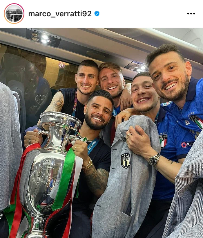 Bộ đ&ocirc;i hậu vệ trụ cột tuyển &Yacute; c&ocirc;ng khai Tuesday ngay sau Chung kết Euro - Ảnh 13.