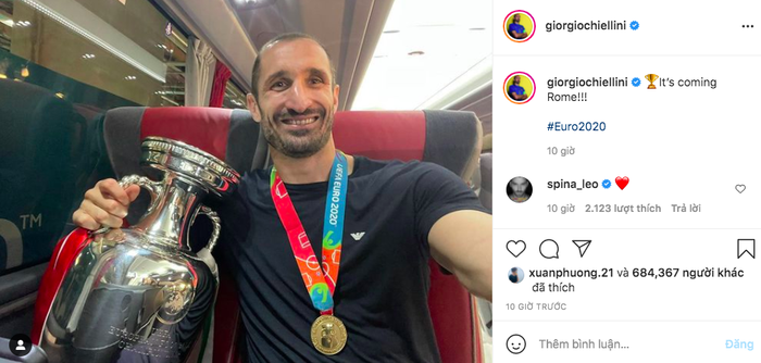 Bộ đ&ocirc;i hậu vệ trụ cột tuyển &Yacute; c&ocirc;ng khai Tuesday ngay sau Chung kết Euro - Ảnh 16.