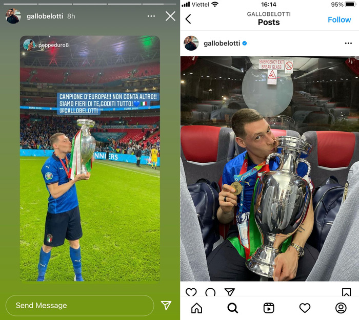 Bộ đ&ocirc;i hậu vệ trụ cột tuyển &Yacute; c&ocirc;ng khai Tuesday ngay sau Chung kết Euro - Ảnh 6.