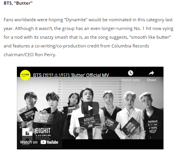 BTS được Billboard dự đoán sẽ có đề cử trong Big Four của Grammy 2022, không phải vì chất lượng âm nhạc mà vì mối quan hệ? - Ảnh 1.