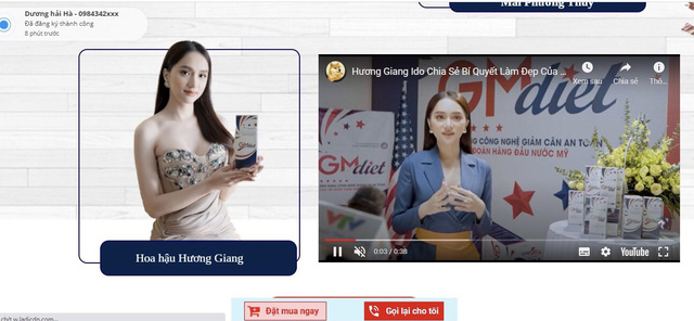 Thêm 2 hoa hậu Mai Phương Thúy và Hương Giang quảng cáo thực phẩm chức năng bị tuýt còi: Giảm mỡ bụng, nọng cằm trong 3 tuần, không tác dụng phụ? - Ảnh 1.