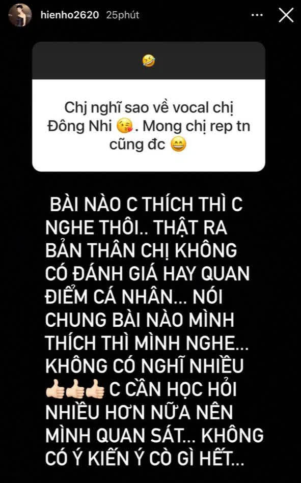 Hiền Hồ trả lời thế nào khi được hỏi về vocal của đàn chị Đông Nhi? - Ảnh 1.