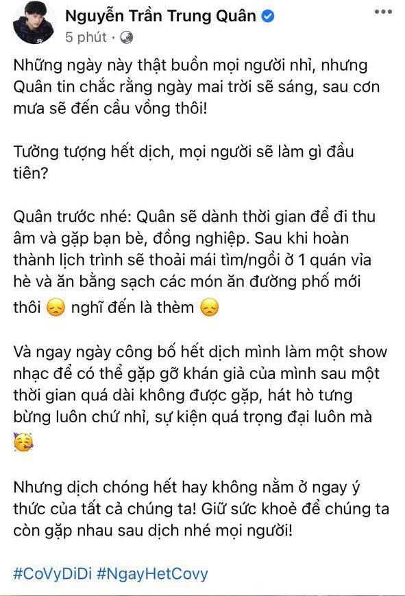 Chờ một ngày hết dịch: Nguyễn Trần Trung Quân, K-ICM chốt đơn liveshow, người chơi hệ tâm linh gọi tên Đỗ Hoàng Dương - Ảnh 2.