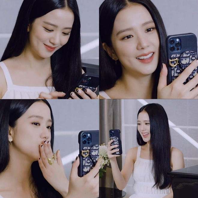 Soi mẫu ốp iPhone mới của Jisoo (BLACKPINK), hàng chính hãng Apple lại còn ton sur ton với outfit - Ảnh 1.