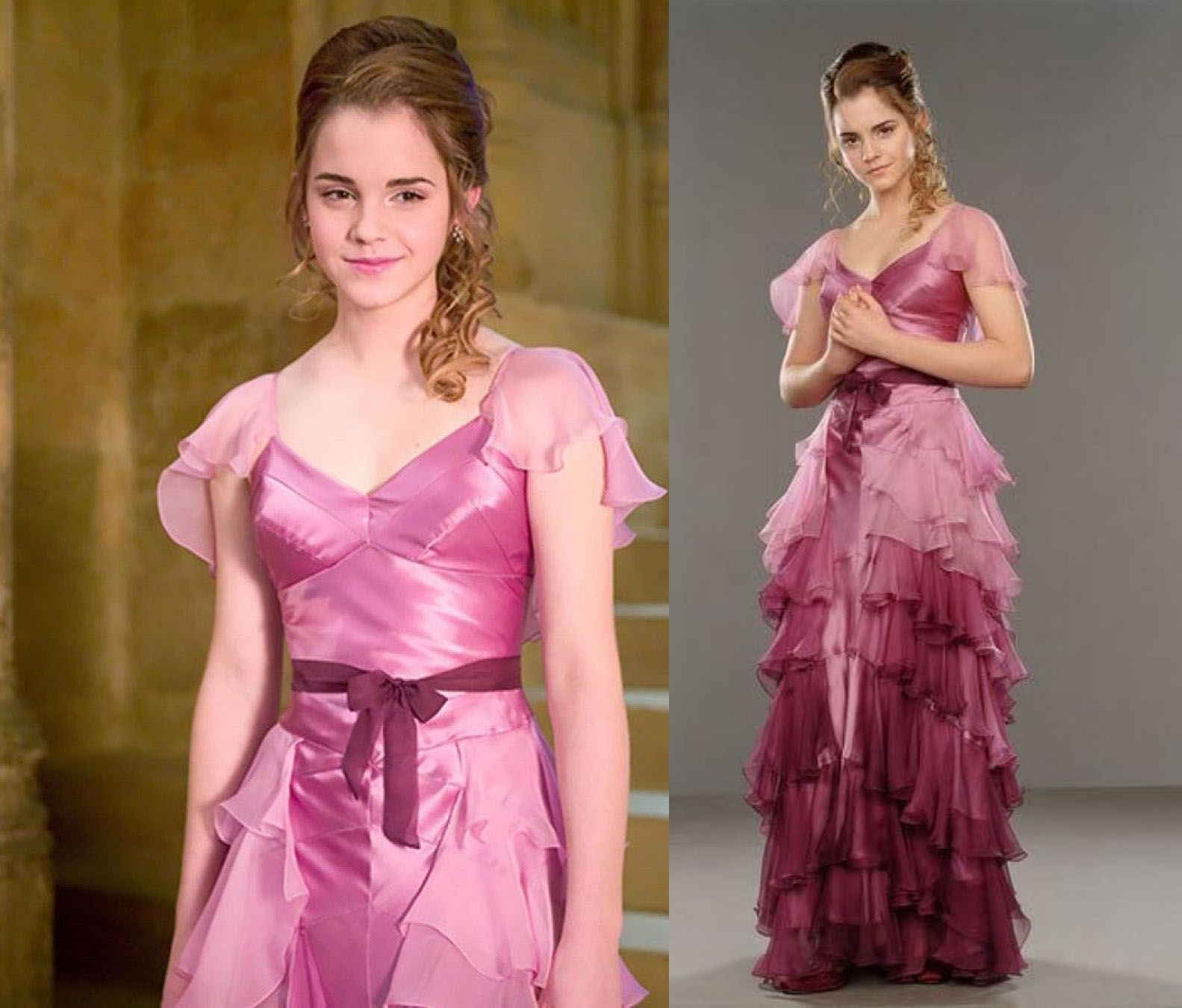 và bộ đầm kinh điển khiến Hermione trưởng thành trong tích tắc. 