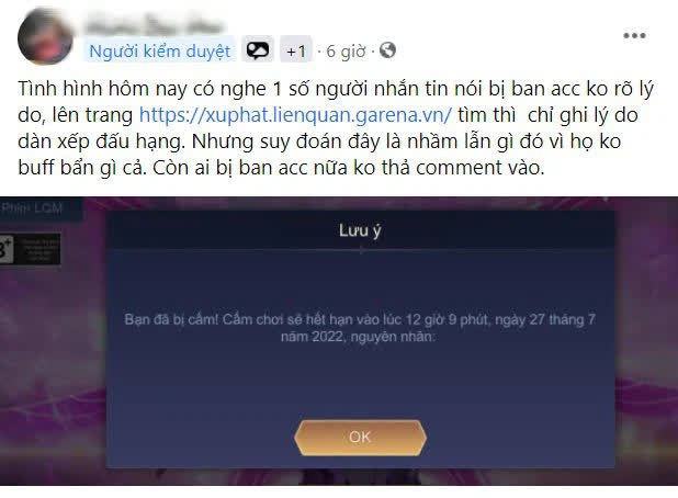 Khóa tài khoản Liên Quân: Bạn đang lo lắng vì tài khoản Liên Quân của mình bị khóa? Hãy xem ngay ảnh liên quan để tìm hiểu nguyên nhân và cách khắc phục nhanh chóng!