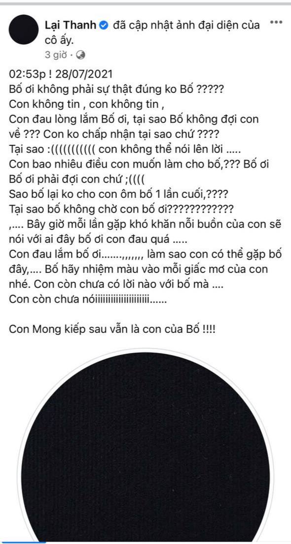 Bố qua đời sau thời gian chống chọi với bệnh ung thư phổi, Thanh Bi đau lòng không thể về nhà vì dịch Covid-19 - Ảnh 2.