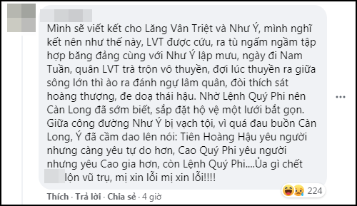 Fan Việt thi nhau viết 101 cái kết mới cho Như Ý Truyện: Như Ý bay lên cung trăng, Càn Long đóng đam mỹ luôn cho máu? - Ảnh 13.