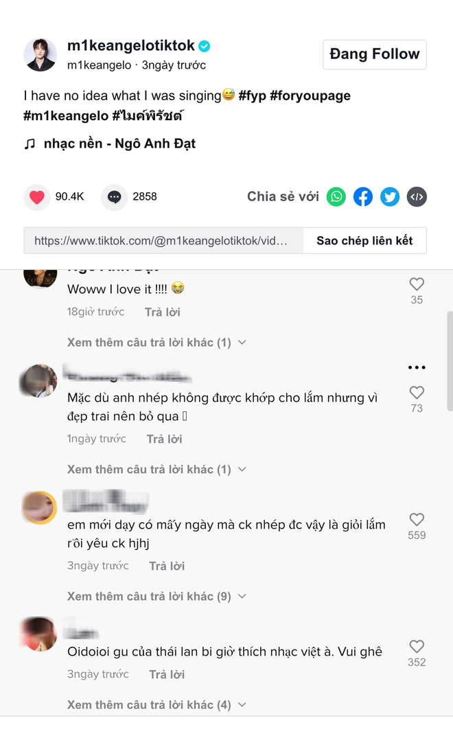 Nam thần Thái Lan hát nhép nhạc Việt, cộng đồng TikTok dậy sóng, fangirl đua nhau nhận chồng! - Ảnh 3.