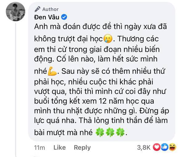 Tiên tri Đen Vâu đây rồi các sĩ tử ơi, vào giải mã 2 câu rap mà đoán đề Văn THPT Quốc gia 2021 ngày mai nè! - Ảnh 4.