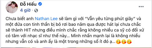 Đỗ Hiếu khẳng định không nhiều ca sĩ có tâm với nhạc sĩ như Nathan Lee, chê đứa con do Cao Thái Sơn thể hiện chết yểu - Ảnh 4.