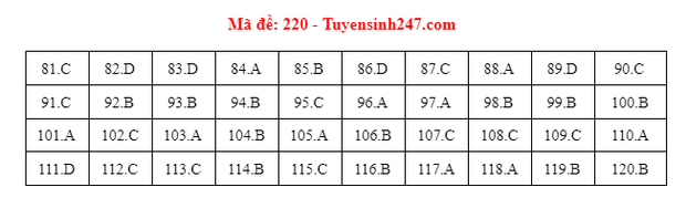 Đáp án đề thi tốt nghiệp THPT Quốc gia 2021 TẤT CẢ CÁC MÔN - Ảnh 7.