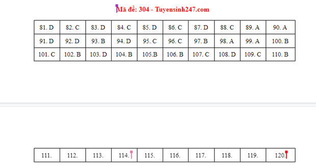 Đáp án đề thi tốt nghiệp THPT Quốc gia 2021 TẤT CẢ CÁC MÔN - Ảnh 8.