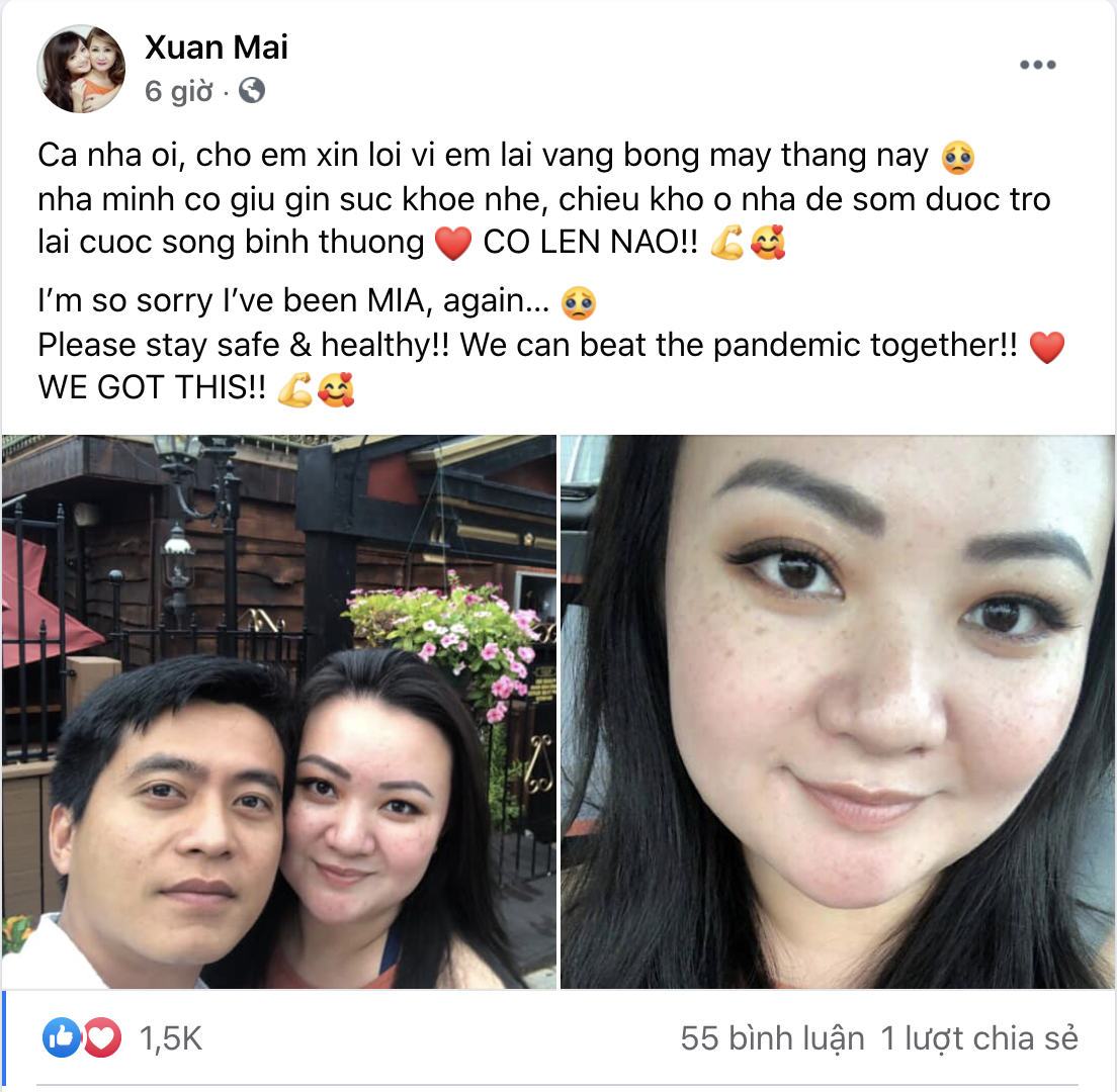 Ca sĩ Xu&acirc;n Mai lộ diện sau thời gian d&agrave;i vắng b&oacute;ng, nhan sắc kh&aacute;c lạ của b&agrave; mẹ 3 con g&acirc;y ch&uacute; &yacute; - Ảnh 2.