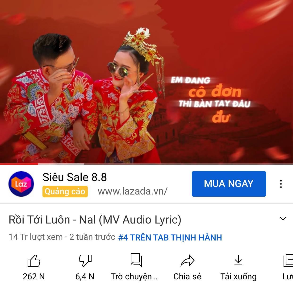 Giải m&atilde; sức h&uacute;t khủng khiếp của ca kh&uacute;c chỉ ra MV audio nhưng đang c&oacute; tới 6 phi&ecirc;n bản kh&aacute;c lọt top trending YouTube Việt - Ảnh 10.