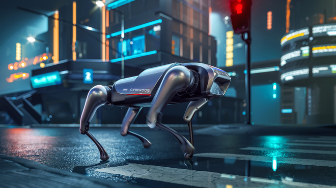 Xiaomi công bố robot chó CyberDog: đầu có chip AI, 128GB ROM, chạy 11.5km/giờ và biết nhào lộn - Ảnh 1.