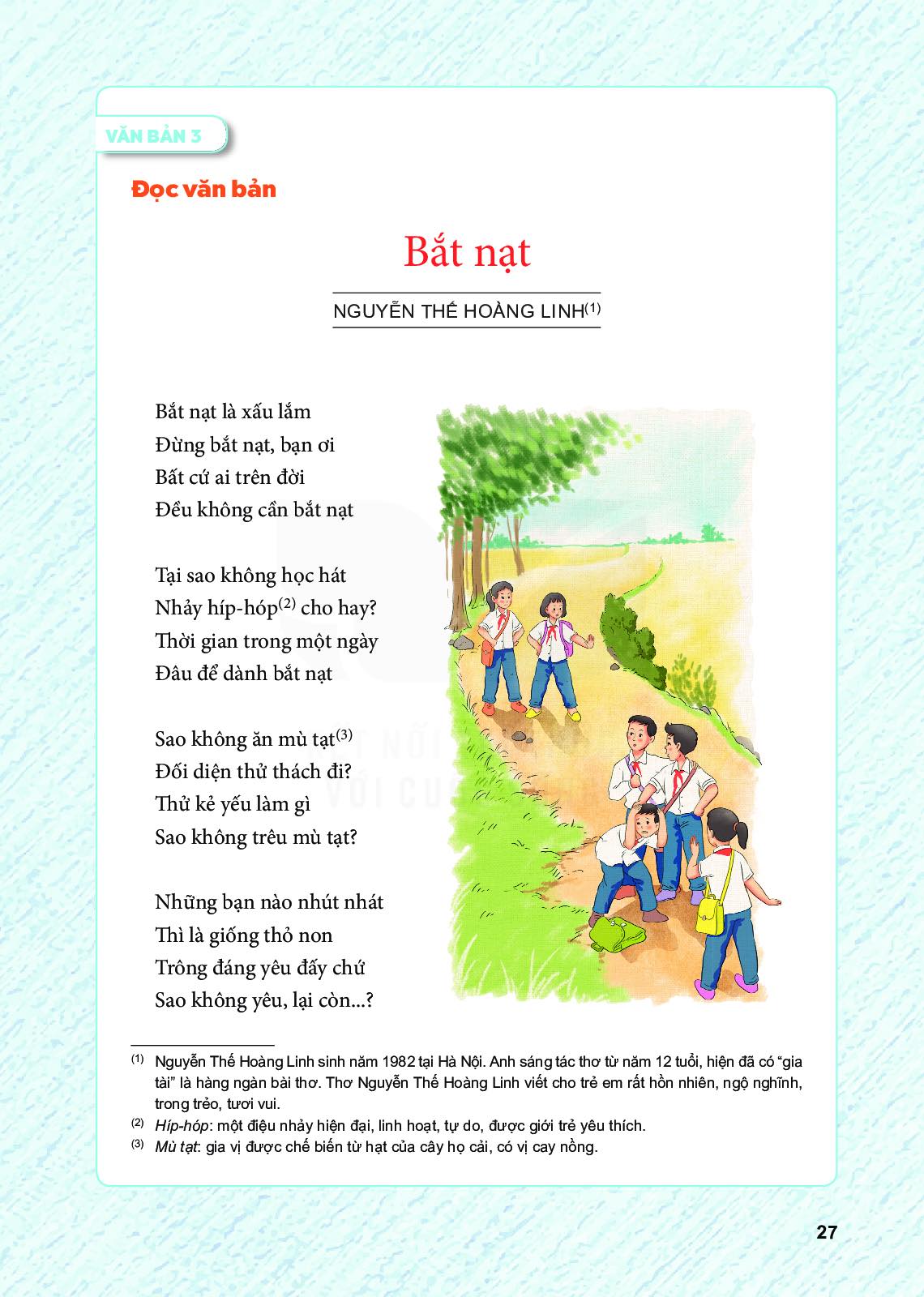Bai Thơ Bắt Nạt Trong Ngữ Văn Lớp 6 Mới Bị Che Dở Khong Xứng Vao Sgk Tac Giả Len Tiếng Thế Nao Ma Vẫn Gay Phẫn Nộ